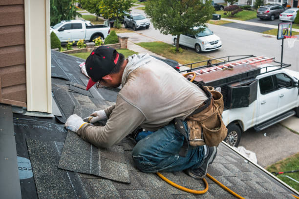 Professional Gutter Repair And Installation technician working in Dearborn, MO